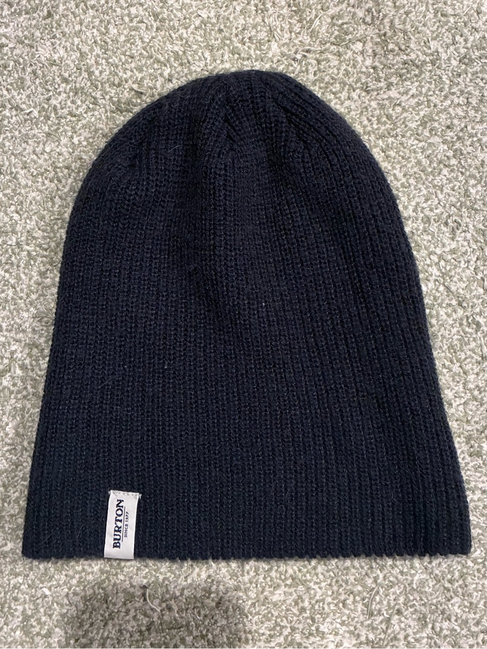Burton ALL DAY LONG BEANIE Navy Ribbed Knit Beanie